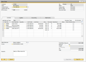 Homemade SAP B1 Web Client Using MSSQL – John's Blog